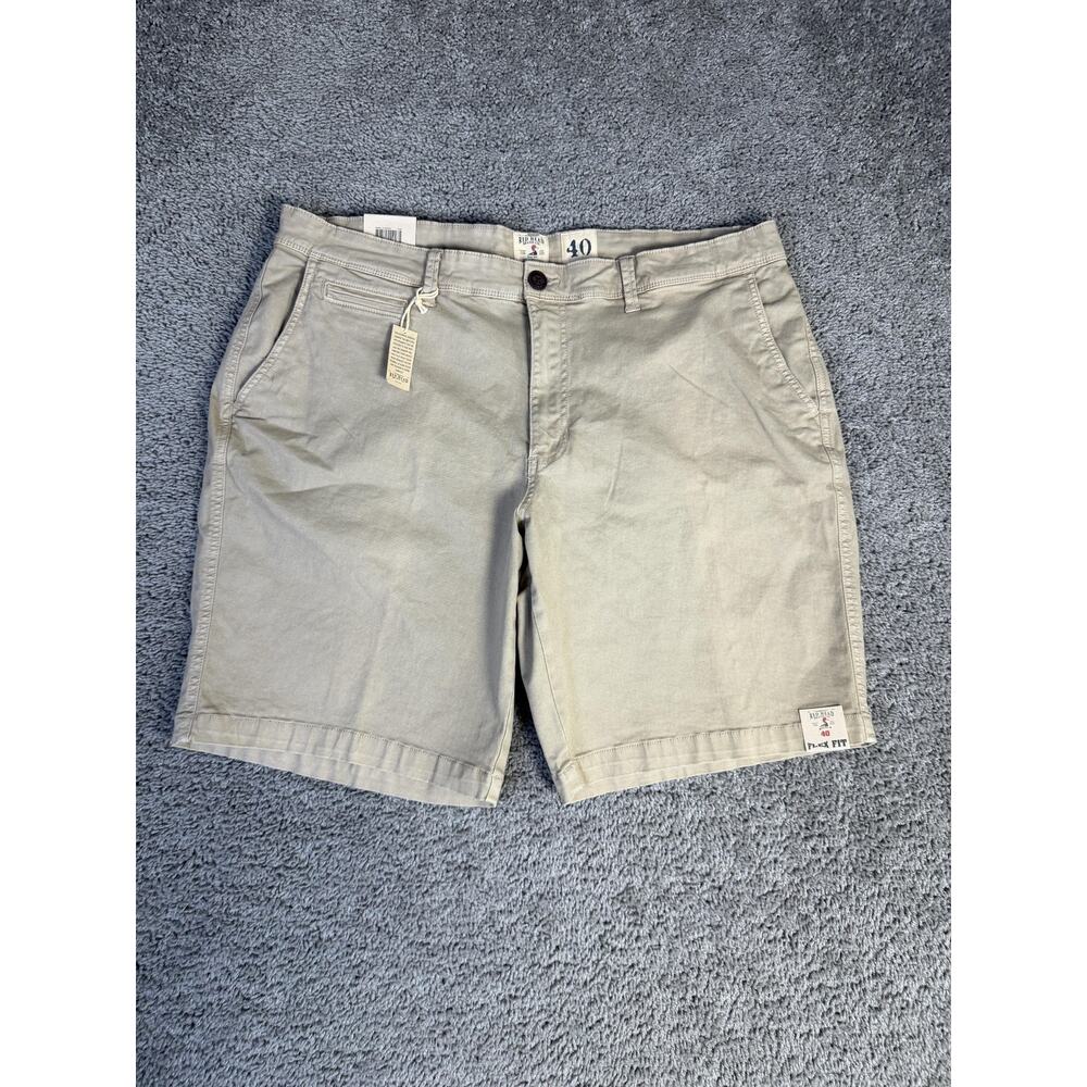 Red Head Brand Co. Shorts Mens 40 Beige Chino Cotton Spandex 10 In Inseam